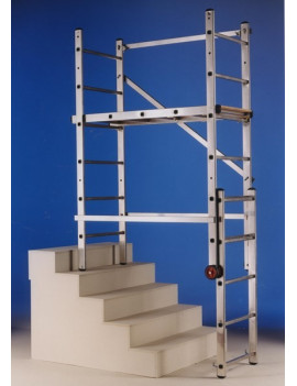 Echafaudage roulant Alu Hauteur 3 m 30 Multi fonctions