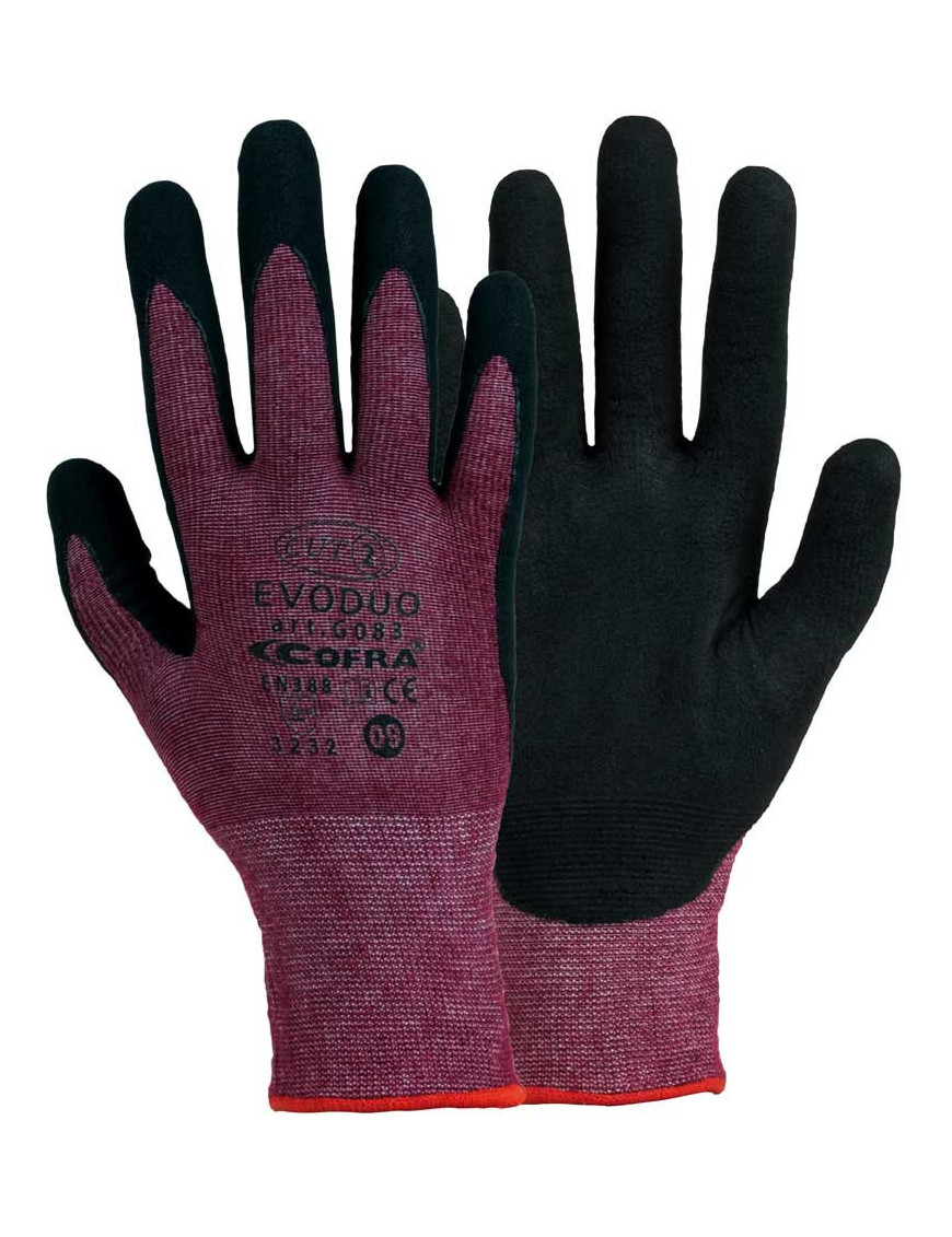 EVODUO (EN 388 / 3232)  lots de 12