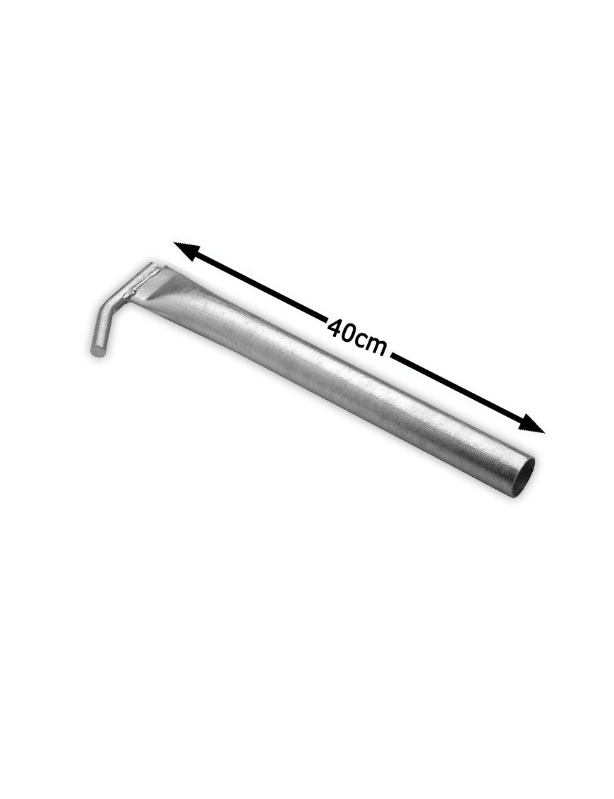 Lot de 10 barres d'amarrage 40cm en acier galvanisé